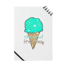 なでしこ@デザインのチョコミントアイスクリーム Notebook