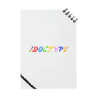 !DOCTYPEの！DOCTYPE ロゴ Notebook