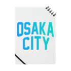 JIMOTOE Wear Local Japanの大阪市 OSAKA CITY Notebook