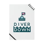 Diver Down公式ショップのDiver Downグッズ Notebook