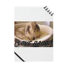 モコ＆ゆず Creator FactoryのI LOVE RABBIT ノート