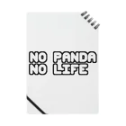 PANDA MADNESS "PDMS"のNO PANDA NO LIFE (BLACK) Notebook