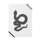 mochiko10の〇で出来た蛇シルエット Notebook