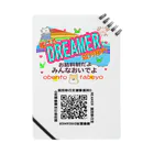 DREAMERの雑貨屋さんのみんなおいでよ🌈QRコード ノート