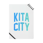 JIMOTOE Wear Local Japanの北区 KITA CITY ロゴブルー Notebook