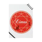 eimusのeimusグッズ（赤） ノート