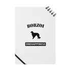 onehappinessのボルゾイ  ONEHAPPINESS Notebook