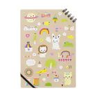 Futakawa Mayuのグッズショップのノート 総柄 2012 ベージュ  Notebook