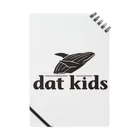 dat kidsの黒ロゴ ノート