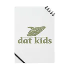 dat kidsの緑ロゴ ノート