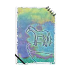 シルクアンドレッドのBlue Horse Notebook