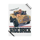 nidan-illustrationの"WIDE BRICK" Notebook