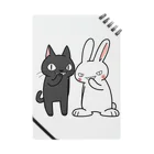 シシシFRIENDSのシシシうさぎ&シシシくろねこ Notebook