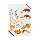 でんや　SUZURI店の雲猫 Notebook