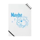 ワン太フルのTシャツ屋さんのライオン君 Maybe ブルー Notebook