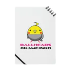 ゴロニャーのダサT屋さんのオカメインコ from BallHeads ノート