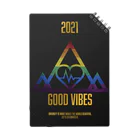 あさひ こうたろうのGOOD VIBES Pride Leatherette black 2021 Notebook