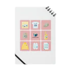 Teal Blue CoffeeのTealBlueItems _Cube PINK Ver. Notebook