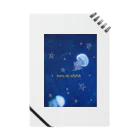 まゆにゃんΣ[【◎】]ω･´)のStarry sky jellyfish Notebook