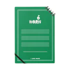 有限会社ケイデザインのアイアム ホルン奏者！！ノート緑 Notebook