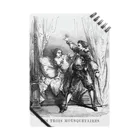 洋古書復刻堂「エスプリ　ド　グランヴィル」の大デュマ『三銃士』初版本(1844年）より悪女ミレディとシェフィールド男爵ウィンター卿 ノート