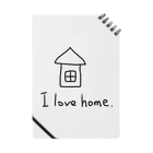 シンプル屋さんのI love home． Notebook