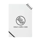 LiLa’s coffee clubのLiLa’s coffee club “melting logo” Notebook