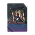 witch's hat hut -スズリ支店の深夜に旅立つ魔法使い-ドット絵・ピクセルアート Notebook