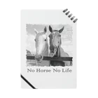 SHOP HAPPY HORSES（馬グッズ）のスピプー（モノクロ） Notebook