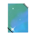 Starの星空(エメラルドグリーン) Notebook