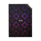 【ホラー専門店】ジルショップのグラデーション(紫×ピンク)模様 Notebook