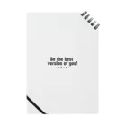 ゆめつかEnglish! オフィシャルグッズストアのBe the best version of you! ノート Notebook