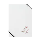 Joy. Ree Illustration SUZURI Shop の首かしげ文鳥 Notebook