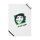 DO NOT KNOWのDO NOT ライオン Notebook