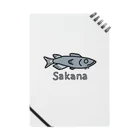 MrKShirtsのSakana (魚) 色デザイン ノート