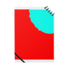 いなかの片隅での赤と水色 Notebook