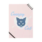 IENITY　/　MOON SIDEの【MOON SIDE】 Creepy Cat #Pink*Blue Notebook