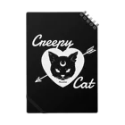 IENITY　/　MOON SIDEの【MOON SIDE】 Creepy Cat #Black Ver.2 Notebook