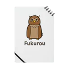 MrKShirtsのFukurou (フクロウ) 色デザイン ノート