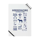 KAWAGOE GRAPHICSのHORSERACING GRAPHICS 紺 ノート