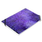 piroskaのふわふわ紫色の花 Notebook :placed flat