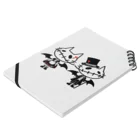 Light in the dark By nya-gaのDark night cat Notebook :placed flat