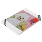つれづれ　&　ビション・フリーゼの100均画材のお手製マイ・プリンセス Notebook :placed flat
