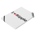 BBdesignのI Love Ripple ノートの平置き