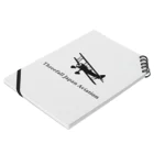 Threefall Japan Aviationの【Threefall Japan Aviation 】公式ロゴグッズ Notebook :placed flat