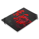 書家・書道家・墨象アーティスト / 市川翠峰の紅 Notebook :placed flat