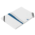 歯りきり雑貨店の歯-HA blue Notebook :placed flat