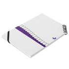 歯りきり雑貨店の歯-HA purple Notebook :placed flat