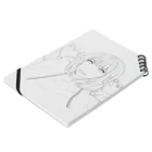 どうぶつえんのGIRL　A（WHITE) Notebook :placed flat