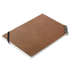 kiki25のレザーブラウン Notebook :placed flat